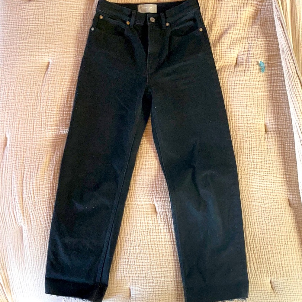 Everlane Way High Jean in Black